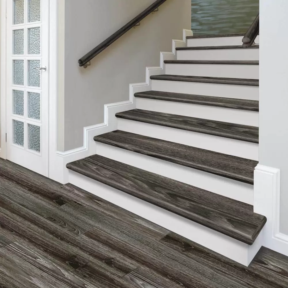 Alpine Backwoods Oak 47 In. L X 12-1/8 In. D X 2-3/16 In. H Vinyl Overlay To Cover Stairs 1-1/8 In. T To 1-3/4 In. T By Cap A Tread | * New