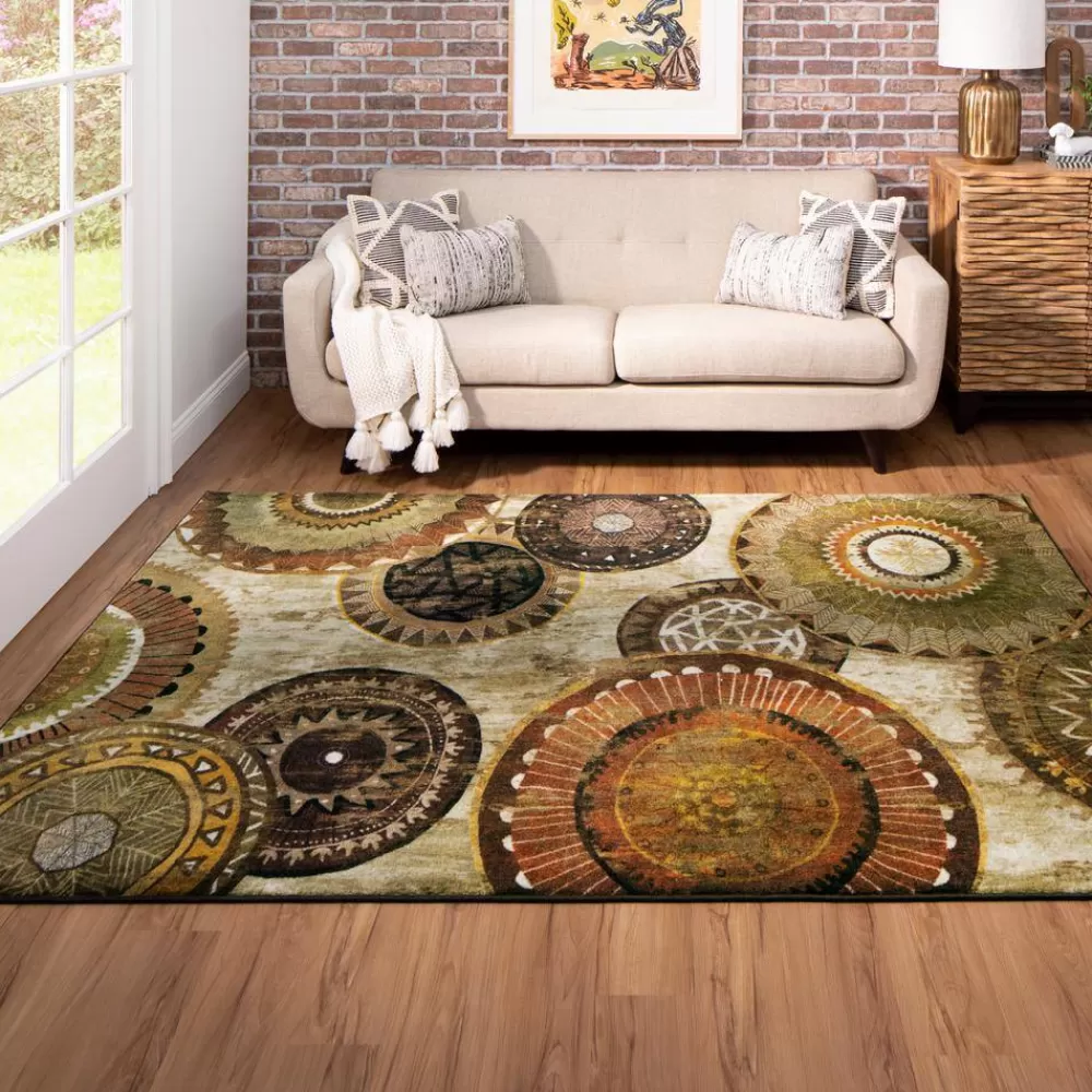 Armindale Brown 8 Ft. X 10 Ft. Geometric Area Rug By Mohawk Home | * New