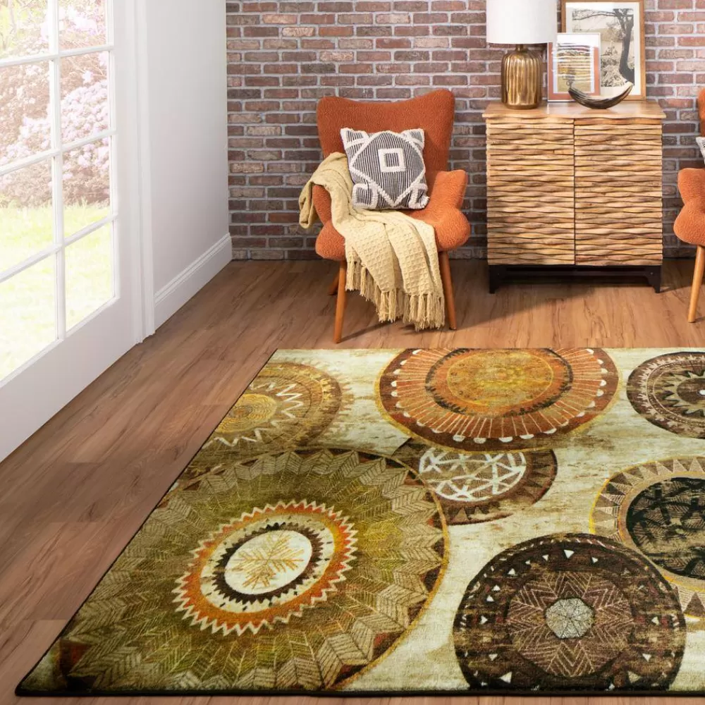 Armindale Brown 8 Ft. X 10 Ft. Geometric Area Rug By Mohawk Home | * New