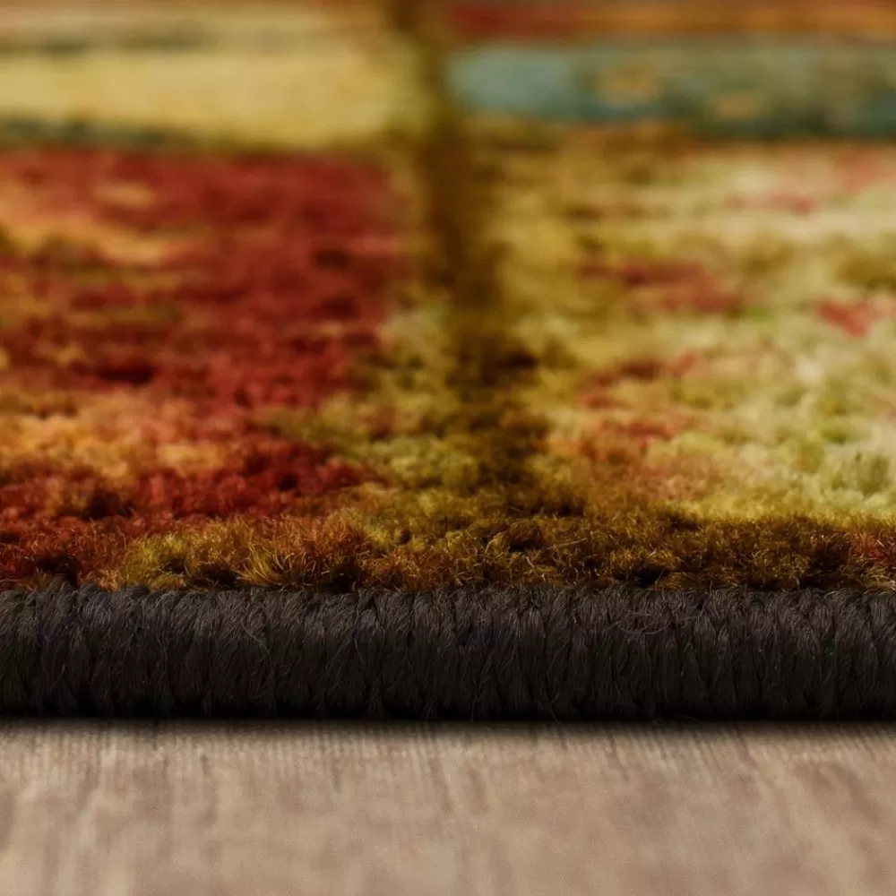 Artifact Panel Multi 3 Ft. X 4 Ft. Machine Washable Patchwork Area Rug By Mohawk Home | * Flash Sale