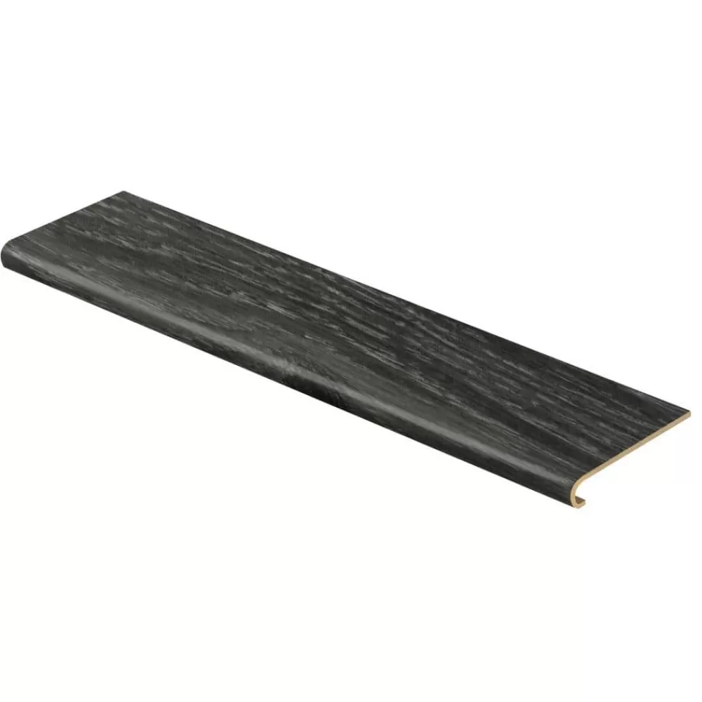 Aspen Oak Black/Noble Oak 47 In. Long X 12-1/8 In. Deep X 1-11/16 In. Height Vinyl Overlay To Cover Stairs 1 In. Thick By Cap A Tread | * Discount