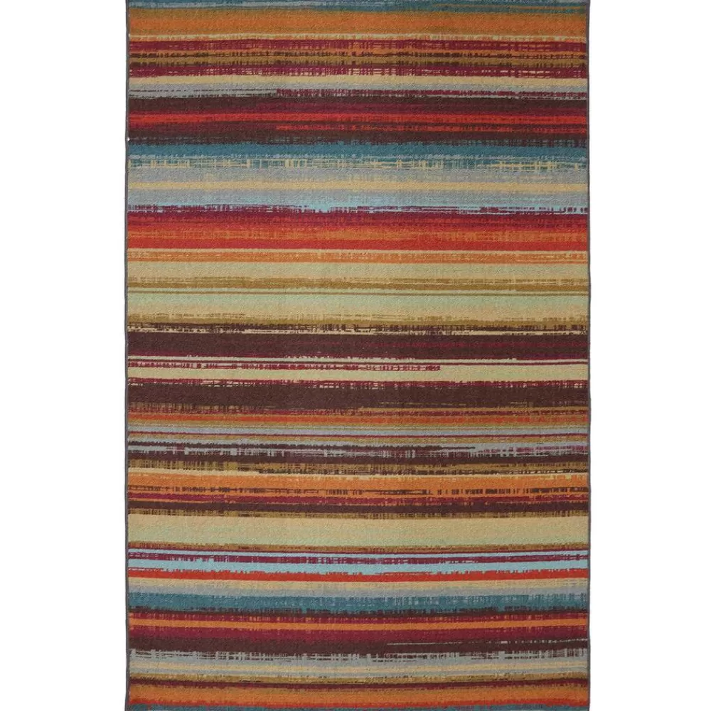 Avenue Stripe Multi 5 Ft. X 8 Ft. Indoor/Outdoor Area Rug By Mohawk Home | * Discount