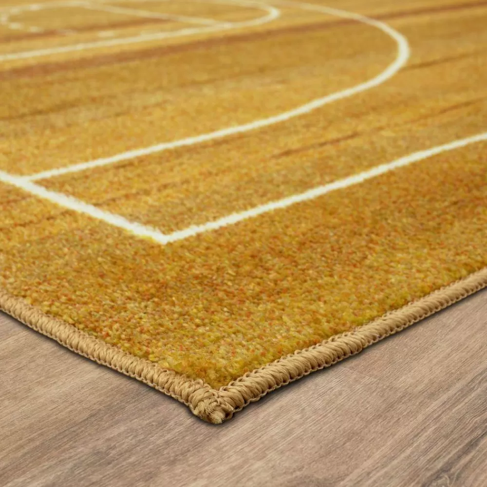 Basketball Court Tan 8 Ft. X 10 Ft. Contemporary Area Rug By Mohawk Home | * Hot