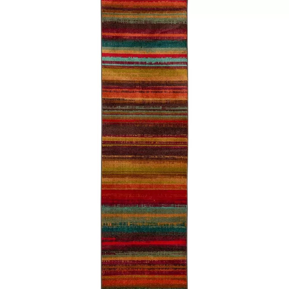 Boho Stripe Multi 2 Ft. X 8 Ft. Machine Washable Striped Runner Rug By Mohawk Home | * Online