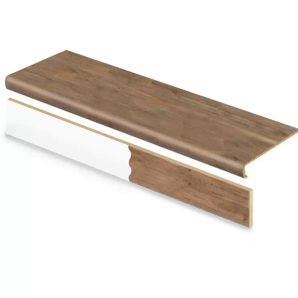 Calusa Stair Tread And Reversible Riser Kit 47 In. L X 12-1/8 In. W X 2-3/16 In. T By Cap A Tread | * Store