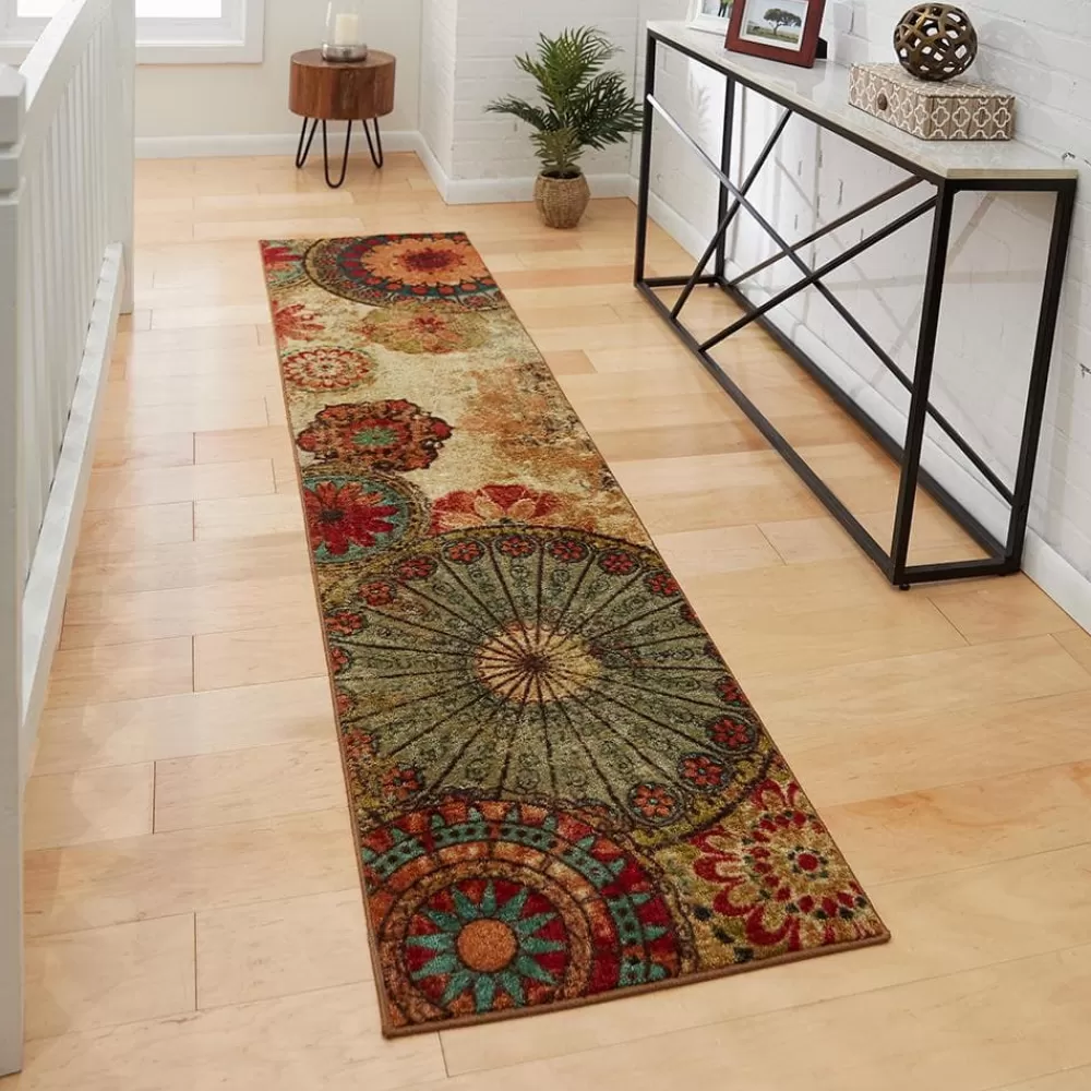Caravan Medallion Multi 2 Ft. X 8 Ft. Machine Washable Runner Rug By Mohawk Home | * Best