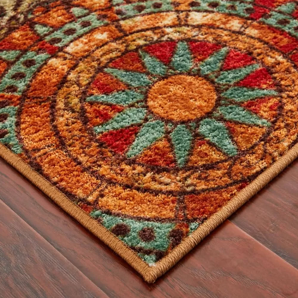 Caravan Medallion Multi 2 Ft. X 8 Ft. Machine Washable Runner Rug By Mohawk Home | * Best