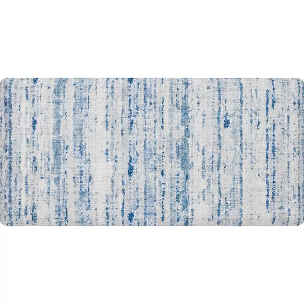 Cerulean Blue 20 In. X 42 In. Kitchen Mat By Mohawk Home | * Store