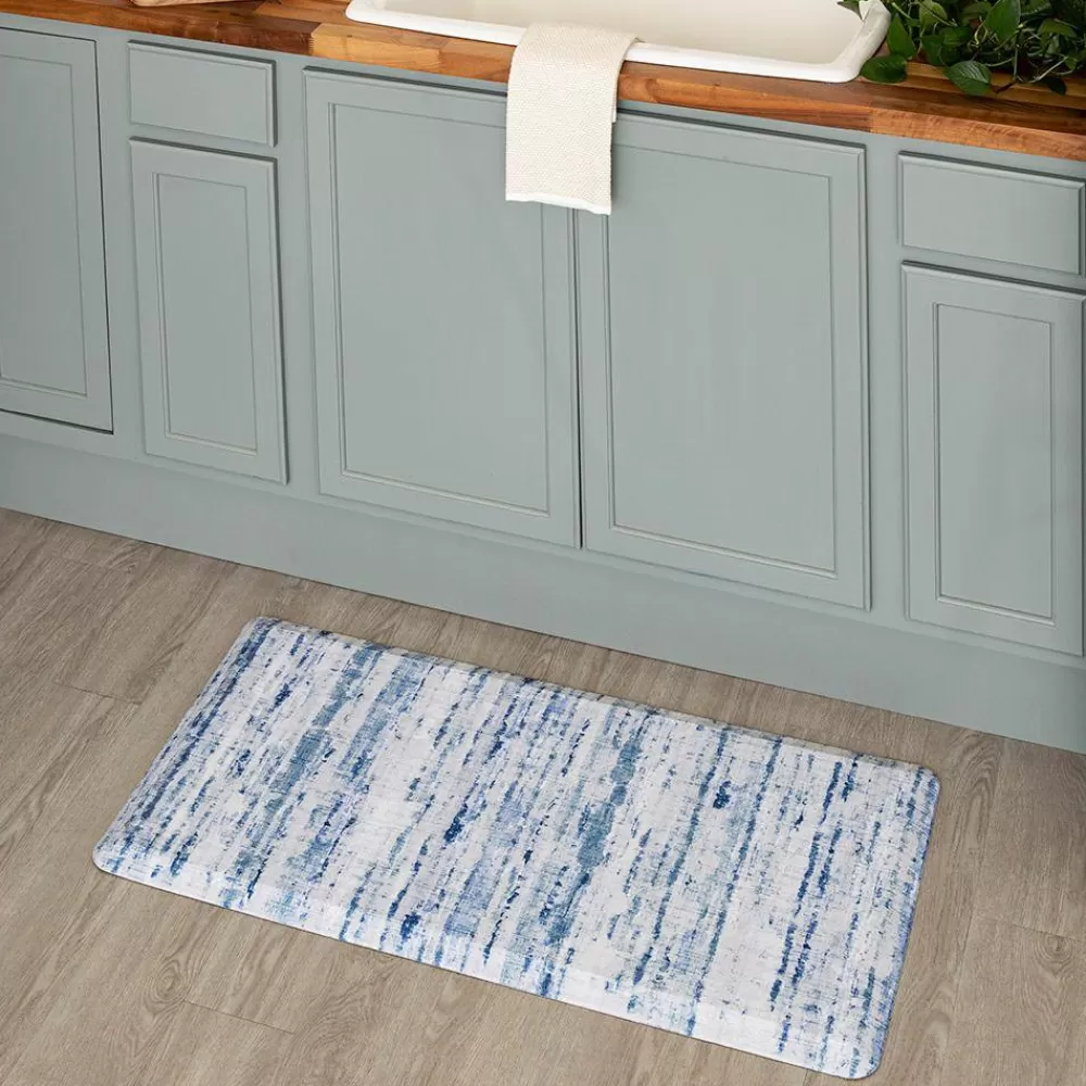 Cerulean Blue 20 In. X 42 In. Kitchen Mat By Mohawk Home | * Store