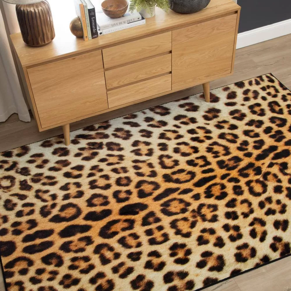 Cheetah Spots Tan 8 Ft. X 10 Ft. Animal Print Area Rug By Mohawk Home | * Cheap