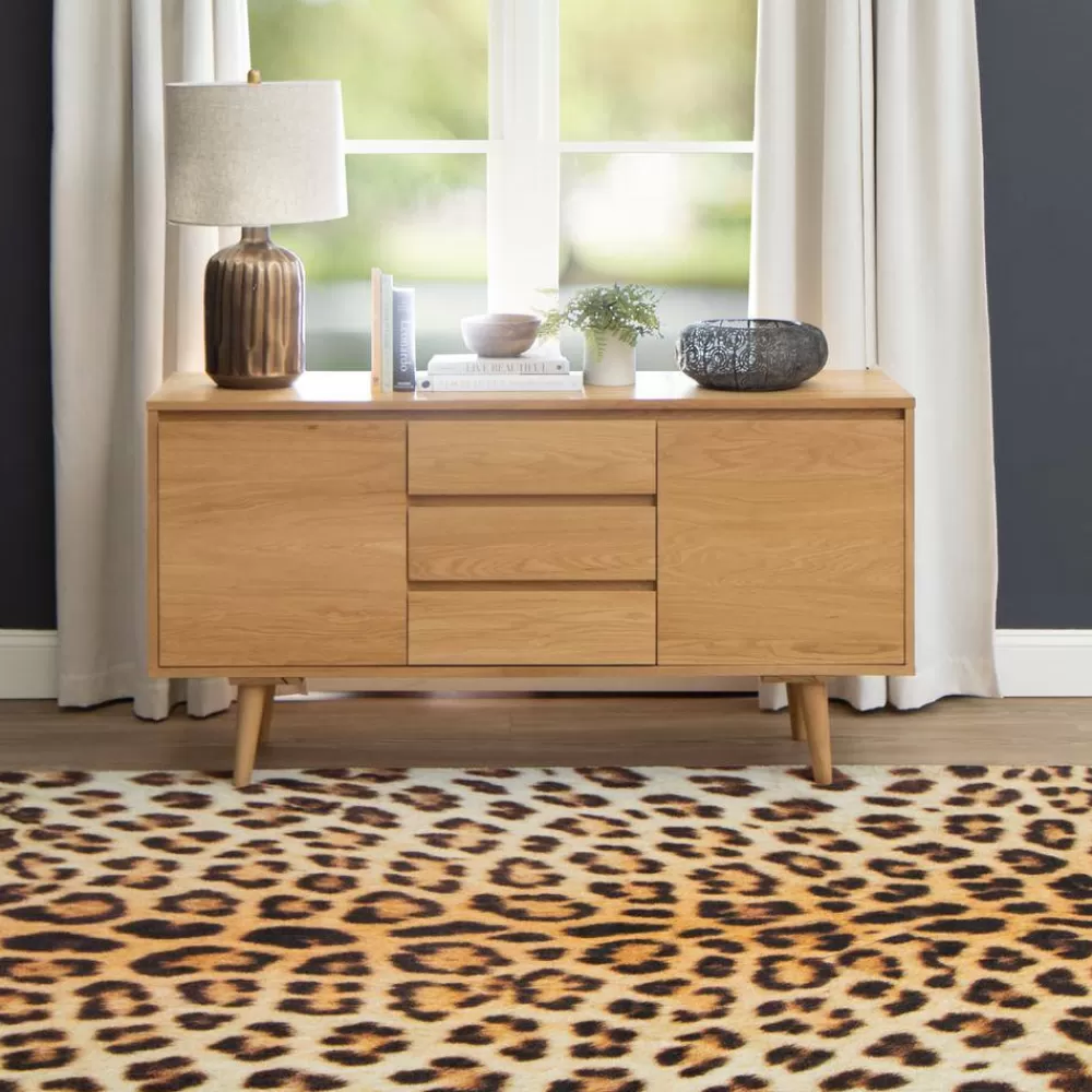 Cheetah Spots Tan 8 Ft. X 10 Ft. Animal Print Area Rug By Mohawk Home | * Cheap