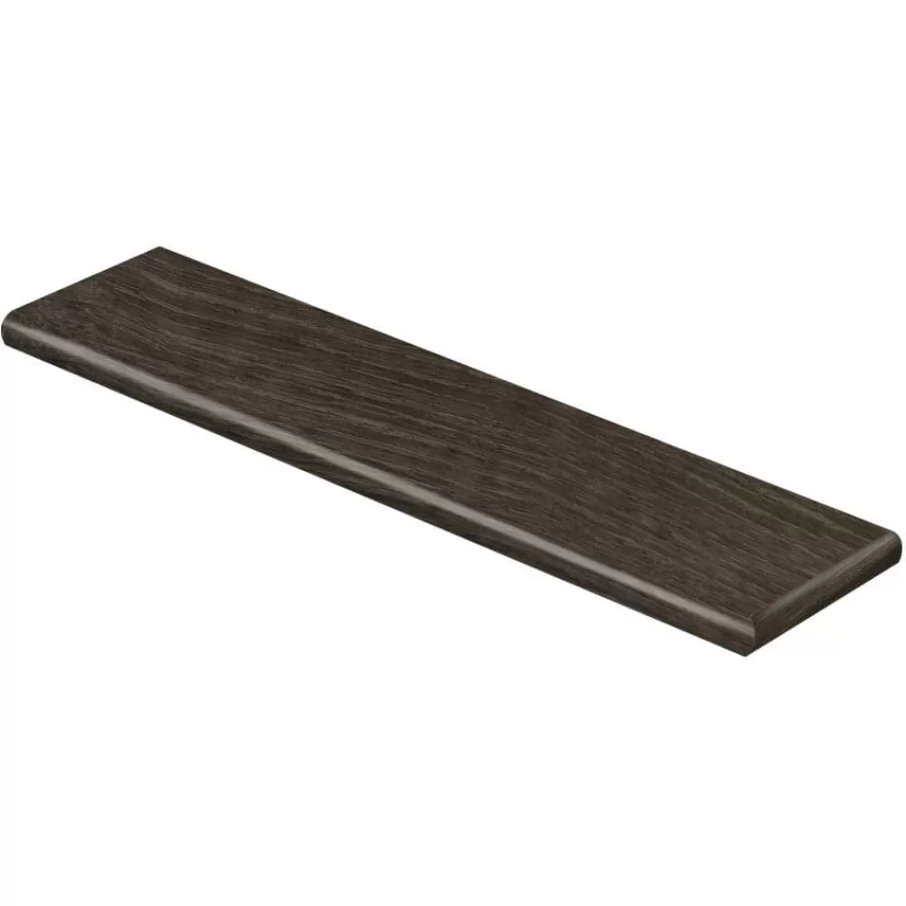 Choice Oak/Black Willow 47 In. L X 12-1/8 In. W X 1-11/16 In. T Vinyl Overlay Right Return For Stairs 1 In. T By Cap A Tread | * Cheap