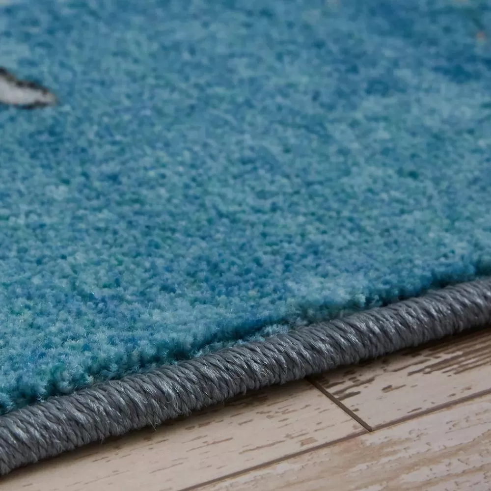 Coastal Splash Aqua 5 Ft. X 8 Ft. Area Rug By Mohawk Home | * Store