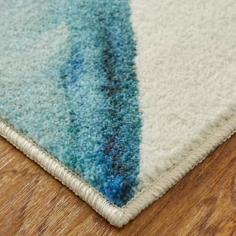 Cognition Water Cream 10 Ft. X 14 Ft. Abstract Area Rug By Mohawk Home | * Shop