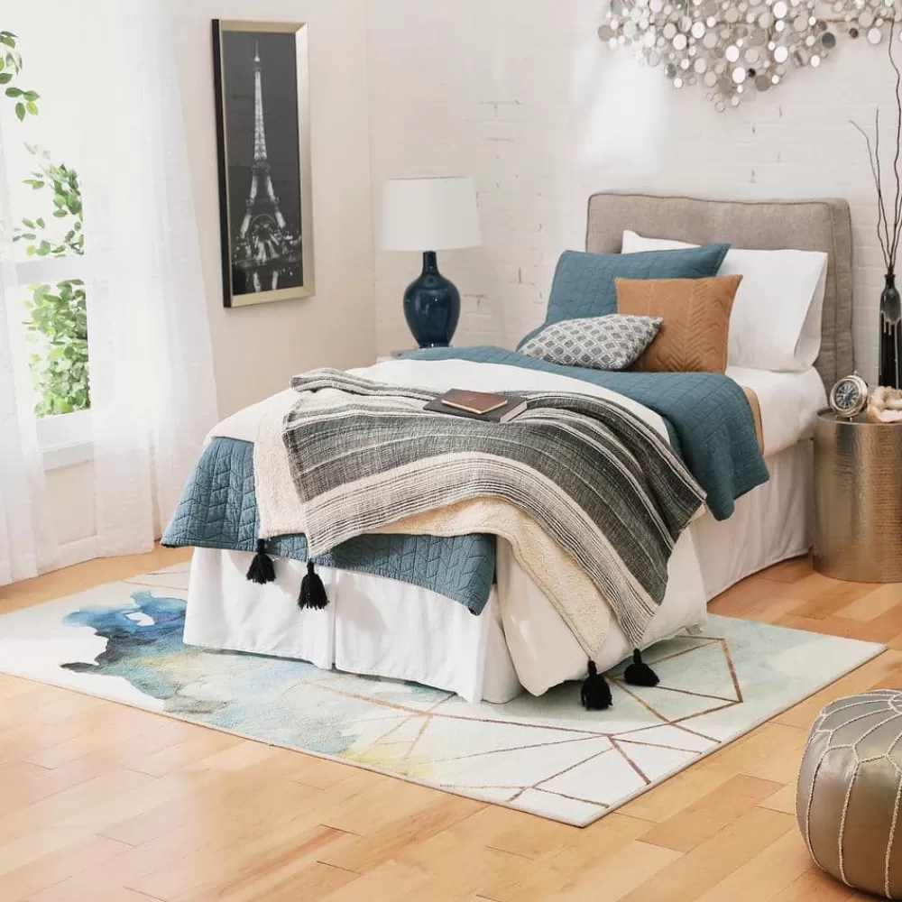Cognition Water Cream 10 Ft. X 14 Ft. Abstract Area Rug By Mohawk Home | * Shop