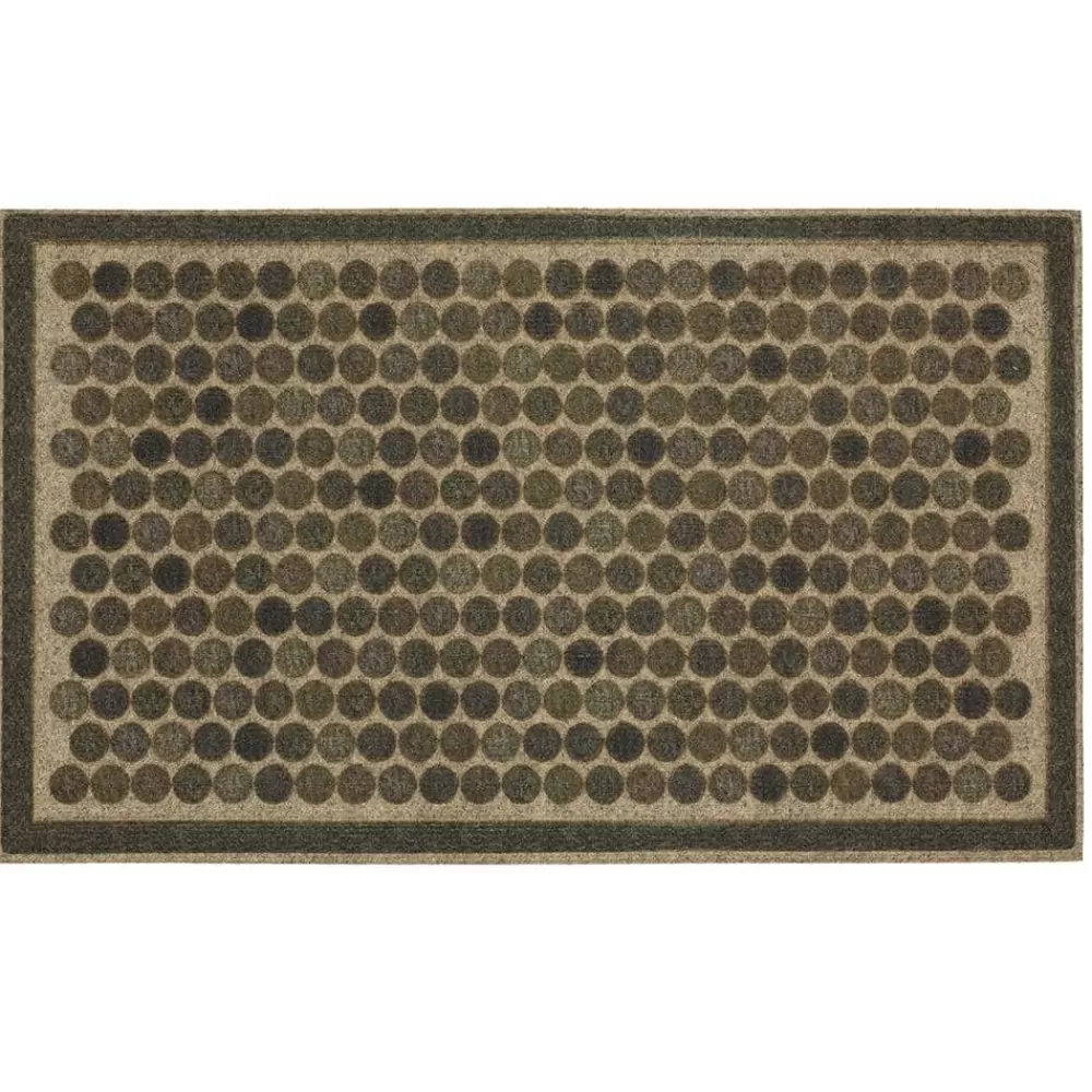 Colorful Dots Gray 18 In. X 30 In. Ornamental Entry Mat By Mohawk Home | * Best Sale