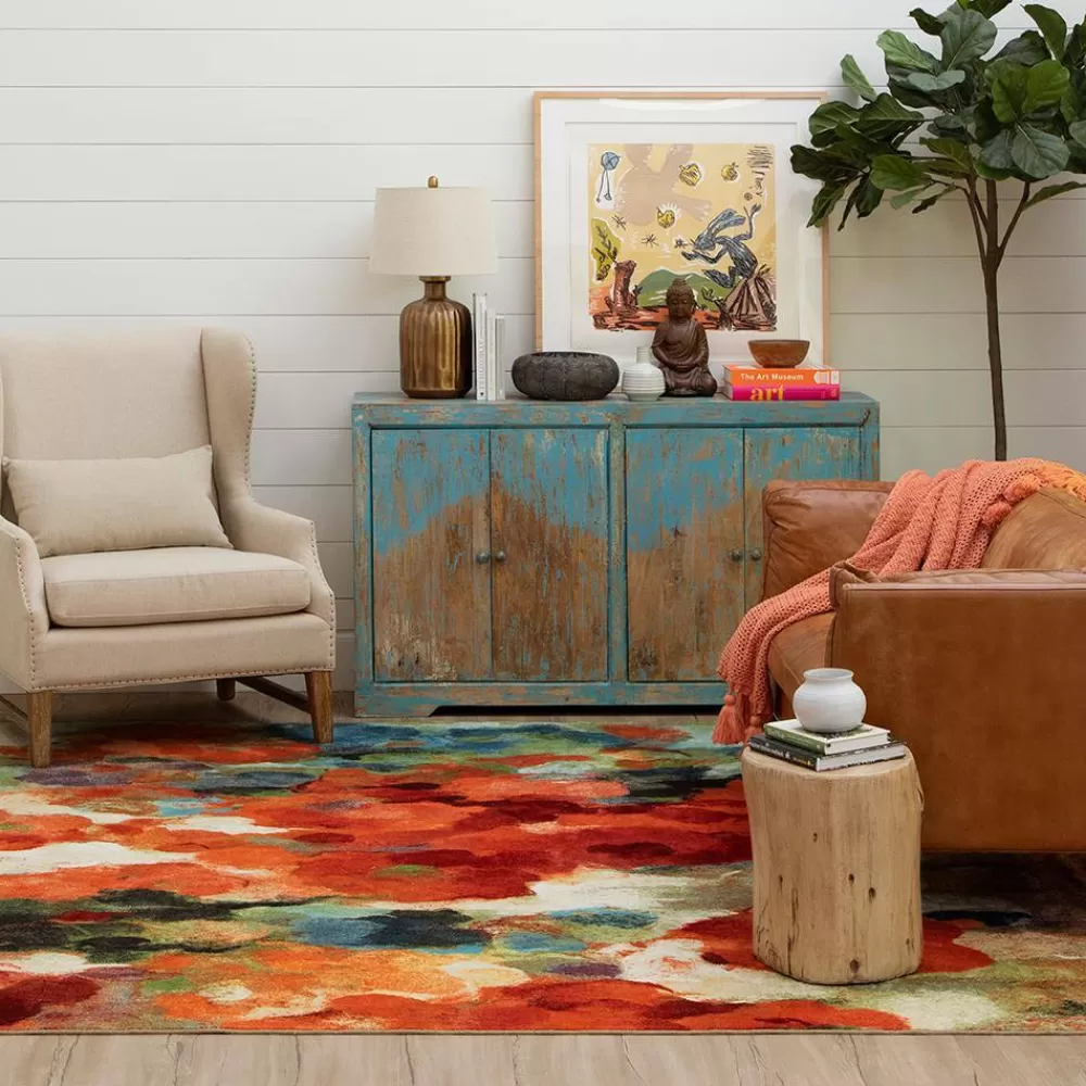 Colorful Garden Multi 10 Ft. X 10 Ft. Floral Square Area Rug By Mohawk Home | * Best