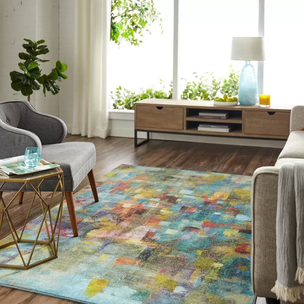 Confetti Multi 8 Ft. X 10 Ft. Abstract Area Rug By Mohawk Home | * Discount