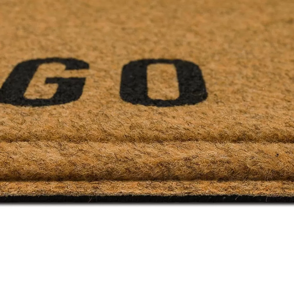 Corner Go Away Natural 18 In. X 30 In. Faux Coir Doormat By Mohawk Home | * Best