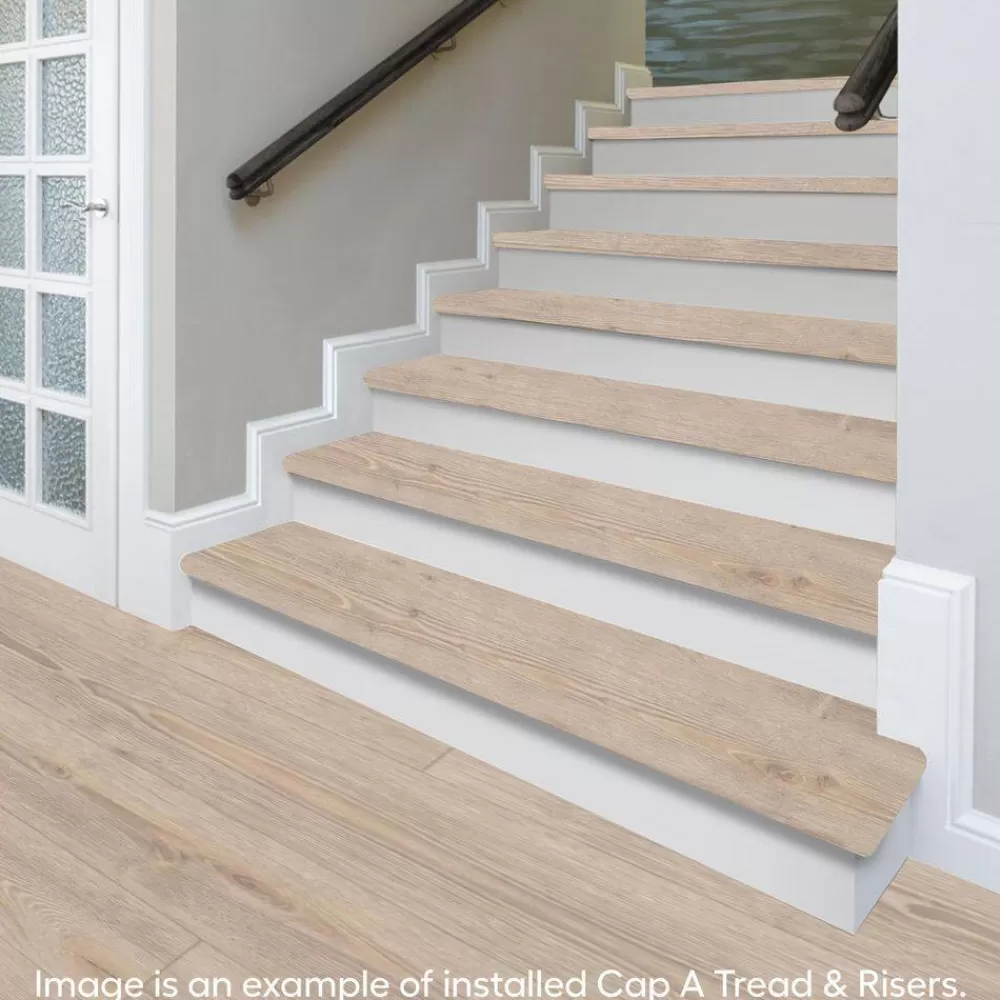 Cradle Rock/Graceland Oak Stair Tread & Reversible Riser Kit 47 In. L X 12-1/8 In. W X 1-11/16 In. T To Cover Stairs 1″ By Cap A Tread | * Shop