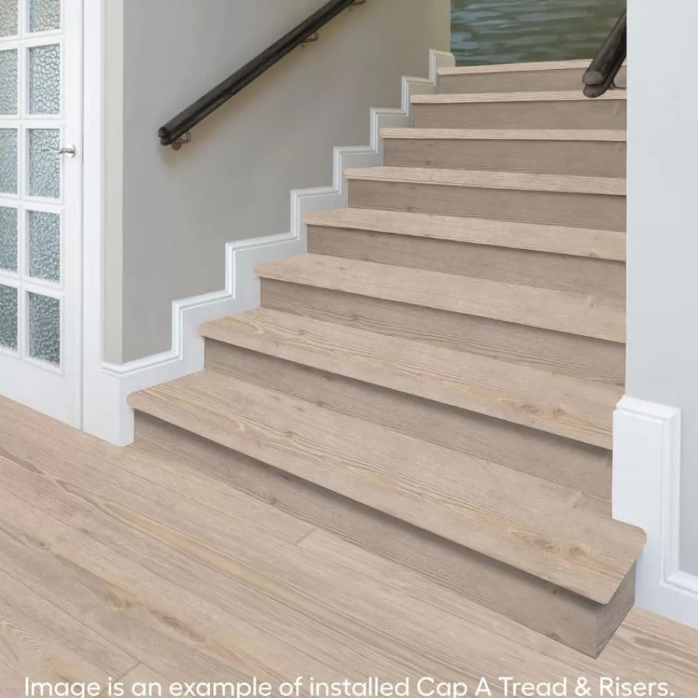Cradle Rock/Graceland Oak Stair Tread & Reversible Riser Kit 47 In. L X 12-1/8 In. W X 1-11/16 In. T To Cover Stairs 1″ By Cap A Tread | * Shop