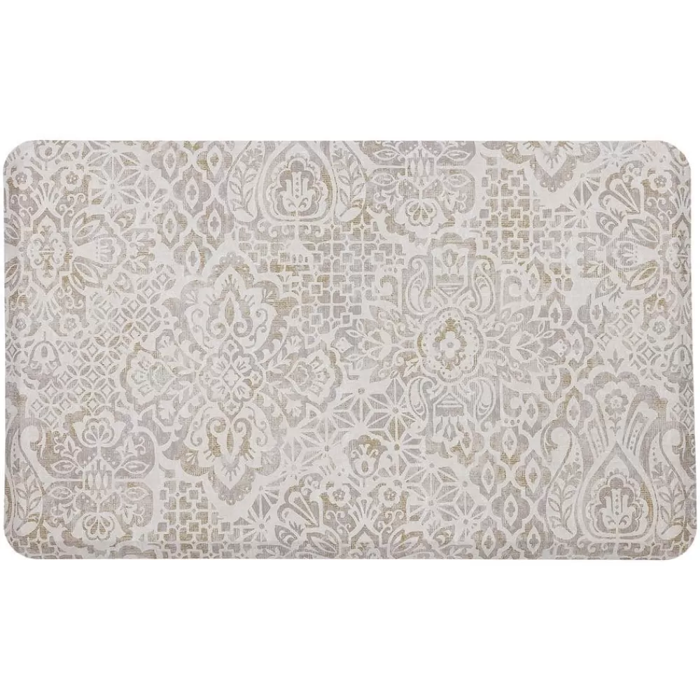 Damask Nouveau Tan 1 Ft. 8 In. X 3 Ft. 6 In. Kitchen Mat By Mohawk Home | * Outlet