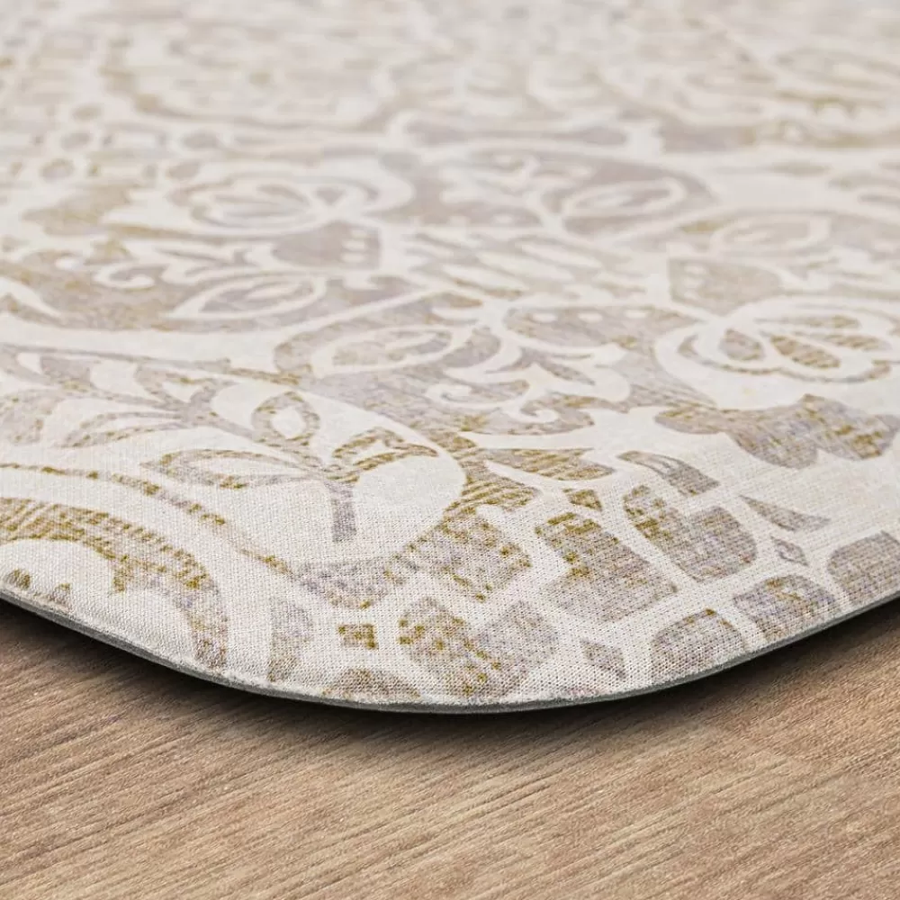 Damask Nouveau Tan 1 Ft. 8 In. X 3 Ft. 6 In. Kitchen Mat By Mohawk Home | * Outlet