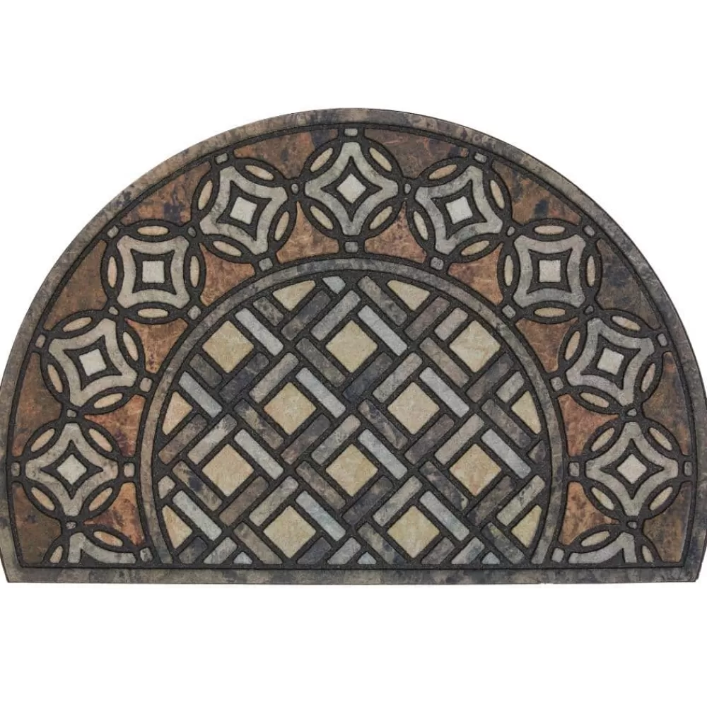 Deco Tile Slice Brown 23 In. X 35 In. Doorscapes Estate Mat By Mohawk Home | * Outlet