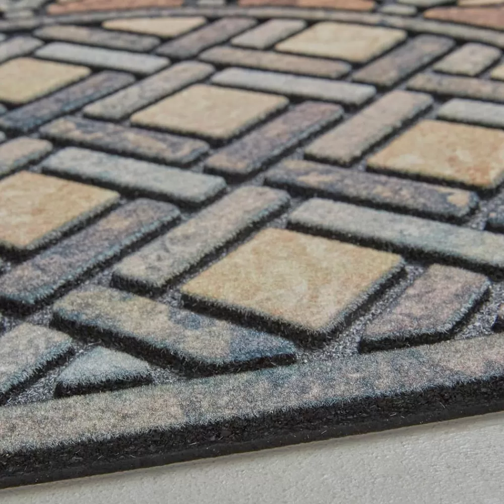 Deco Tile Slice Brown 23 In. X 35 In. Doorscapes Estate Mat By Mohawk Home | * Outlet
