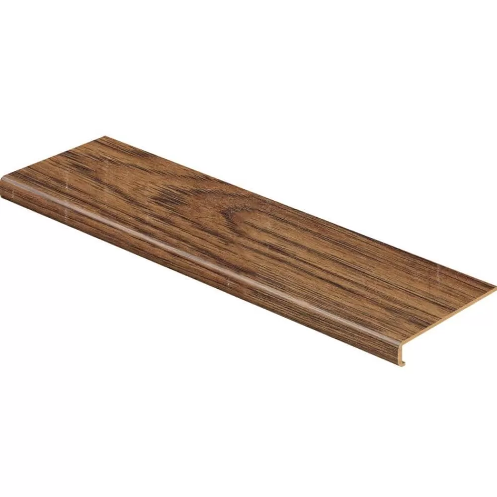 Distressed Brown Hickory 2-3/16 In. T X 2-1/8 In. W X 47 In. L Laminate To Cover Stairs 1-1/8 In. To 1-3/4 In. T By Cap A Tread | * Cheap
