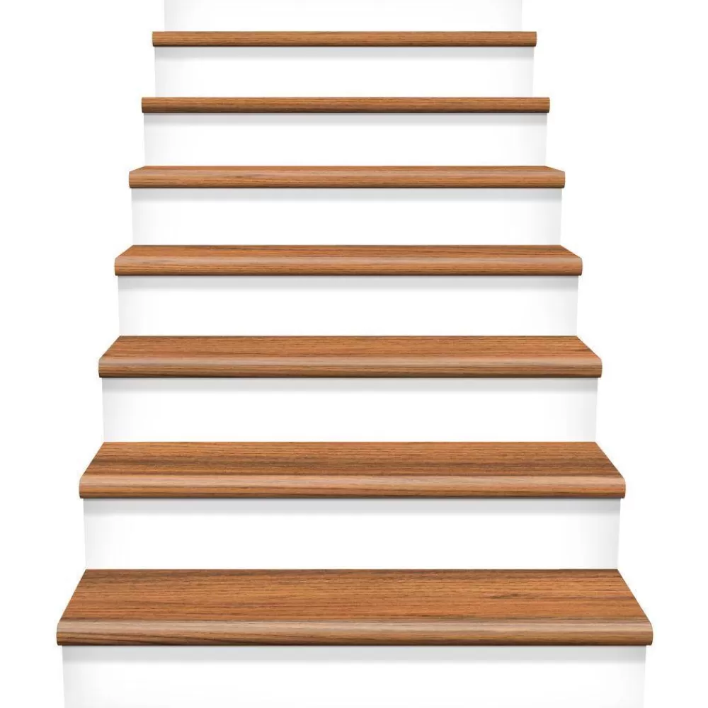 Distressed Brown Hickory 47 In. L X 12-1/8 In. W X 1-11/16 In. T Laminate Right Return To Cover Stairs 1 In. Thick By Cap A Tread | * Discount