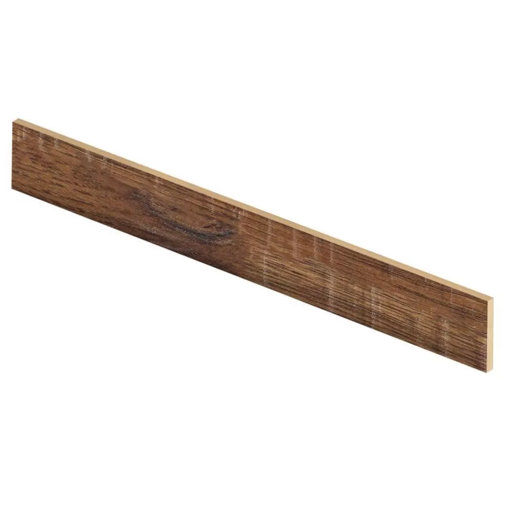 Distressed Brown Hickory 47 In. Long X 1/2 In. Deep X 7-3/8 In. Tall Laminate Riser To Be Used With Cap A Tread | * Best