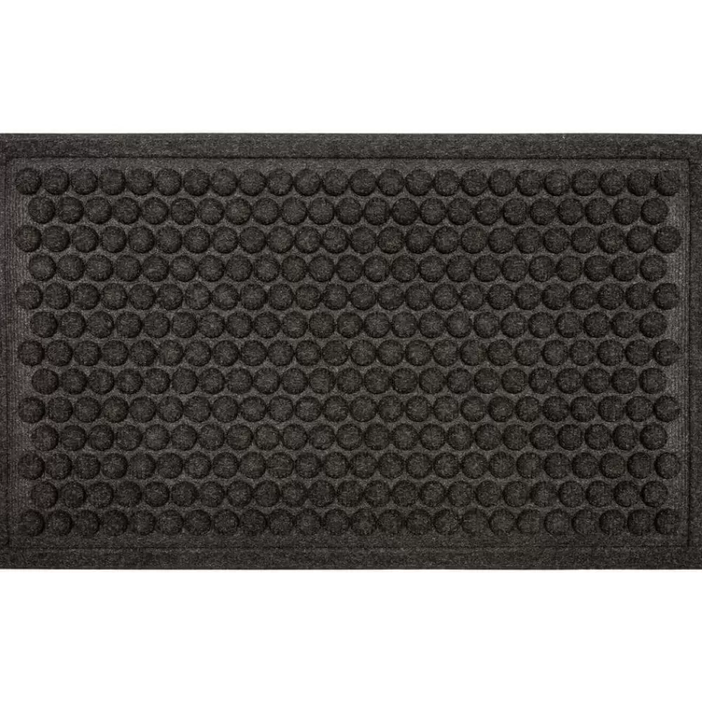 Dots Charcoal 18 In. X 30 In. Impressions Door Mat By Mohawk Home | * Best