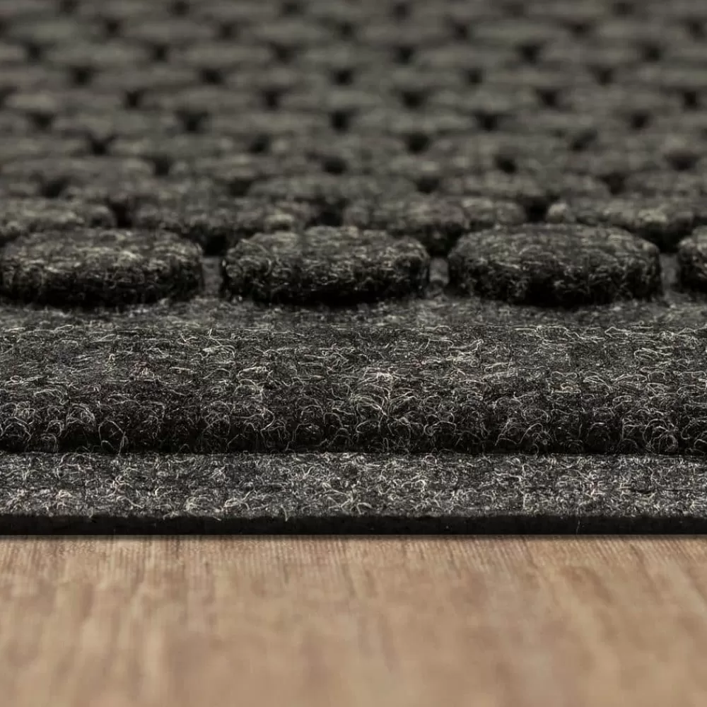 Dots Charcoal 24 In. X 36 In. Impressions Door Mat By Mohawk Home | * Shop