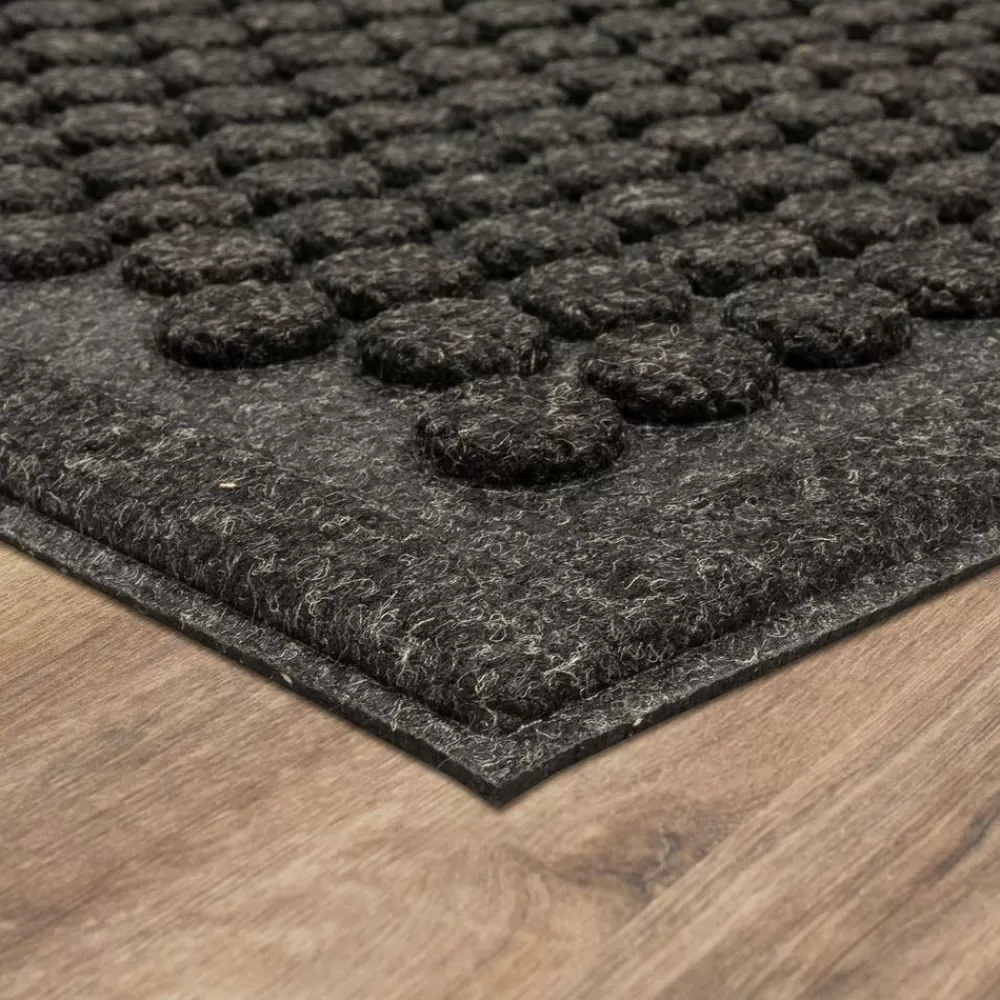 Dots Charcoal 24 In. X 36 In. Impressions Door Mat By Mohawk Home | * Shop