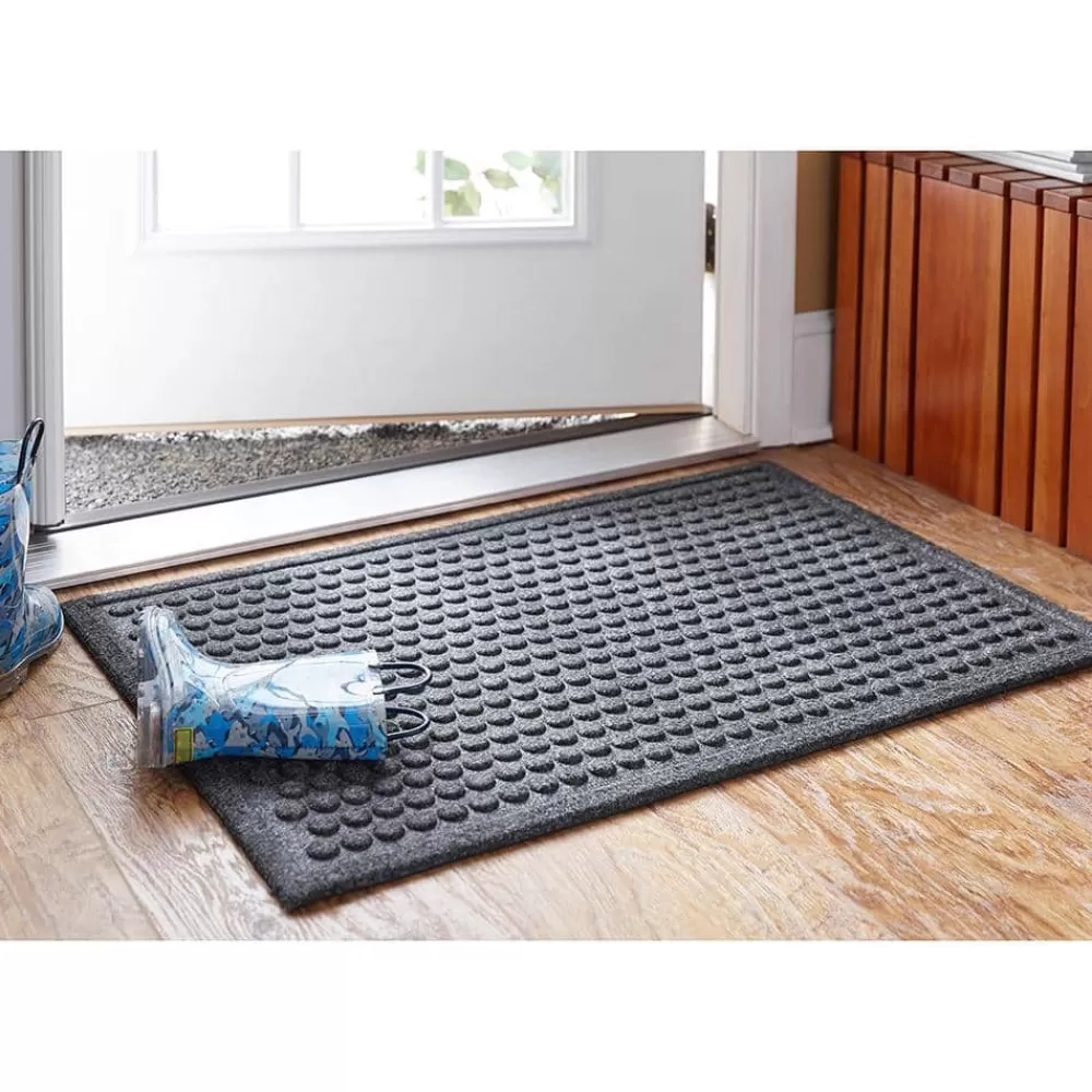 Dots Charcoal 36 In. X 48 In. Impressions Door Mat By Mohawk Home | * Best Sale