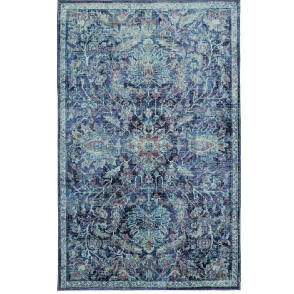 Elizabeth Medium Blue 9 Ft. X 12 Ft. Distressed Area Rug By Mohawk Home | * Hot