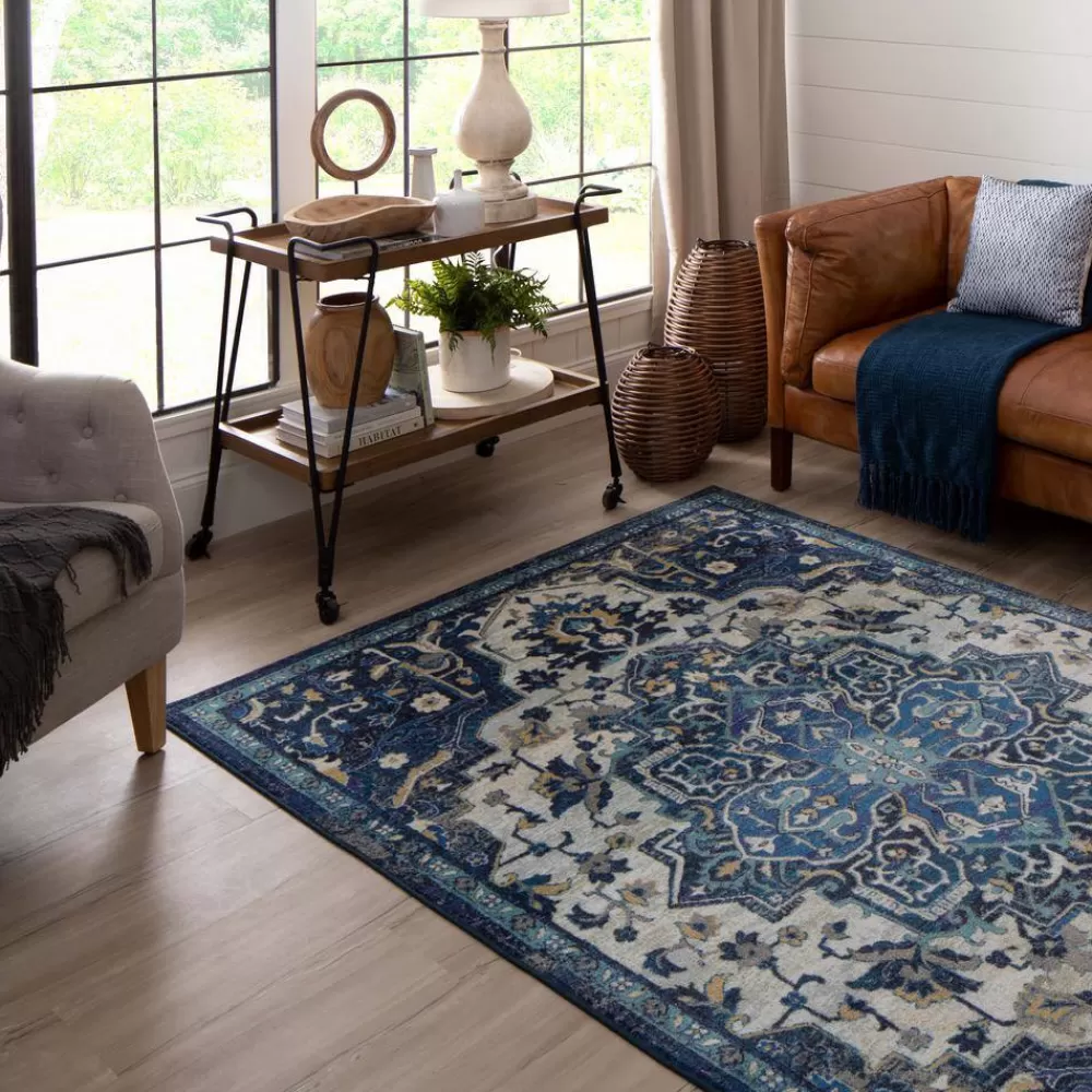 Emiko Blue 6 Ft. X 9 Ft. Oriental Area Rug By Mohawk Home | * Fashion