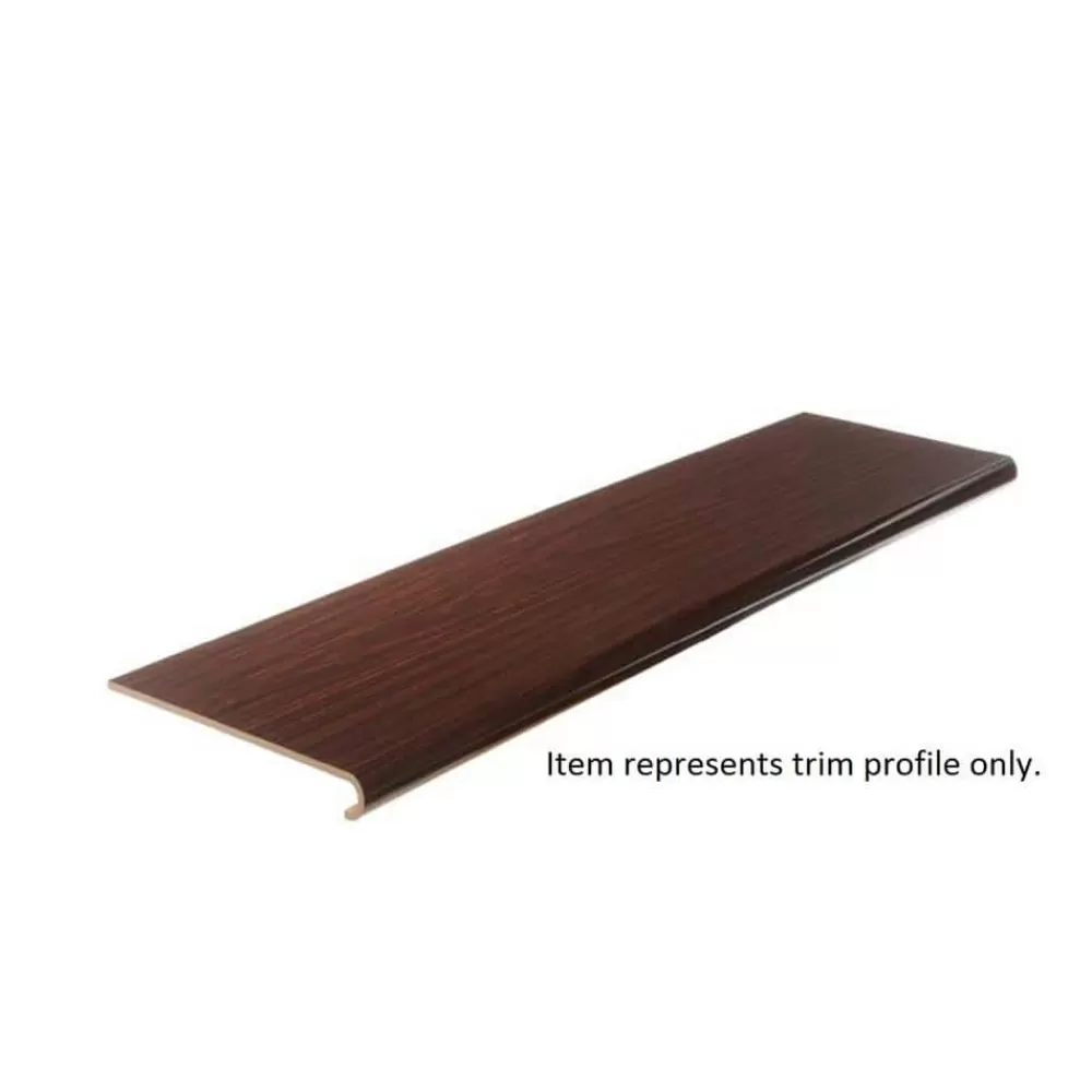 Essential Oak 94 In. L X 12-1/8 In. W X 1-11/16 In. T Vinyl Overlay To Cover Stairs 1 In. Thick By Cap A Tread | * Discount