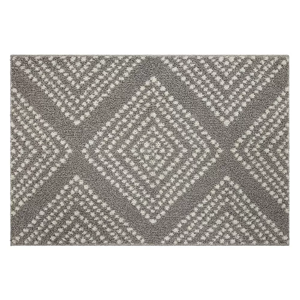 Fairholm Fog/Vaporous Gray 2 Ft. 6 In. X 3 Ft. 9 In. Geometric Machine Washable Area Rug By Mohawk Home | * Best