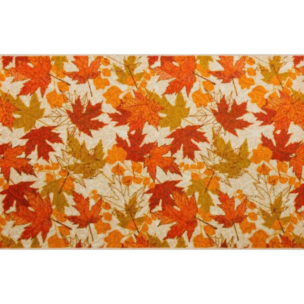 Fall Leaves Multi 2 Ft. 6 In. X 4 Ft. 2 In. Machine Washable Area Rug By Mohawk Home | * Flash Sale