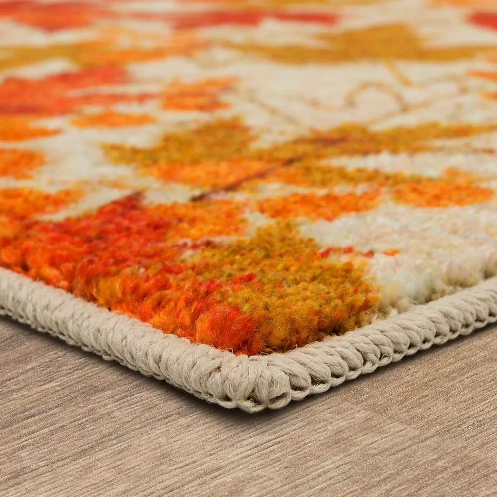 Fall Leaves Multi 2 Ft. 6 In. X 4 Ft. 2 In. Machine Washable Area Rug By Mohawk Home | * Flash Sale