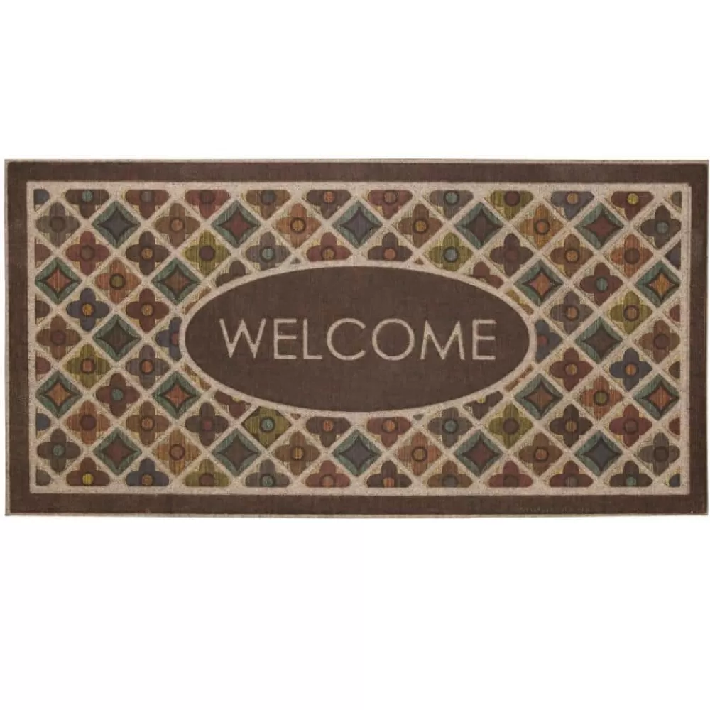 Flowery Tiles 24 In. X 48 In. Ornamental Entry Mat By Mohawk Home | * Cheap