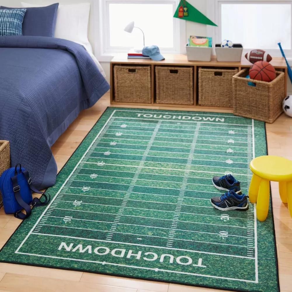 Football Yards Green 8 Ft. X 10 Ft. Whimsical Area Rug By Mohawk Home | * Best
