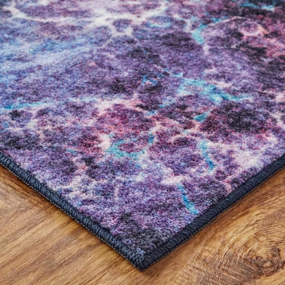 Fractal Purple 8 Ft. X 10 Ft. Abstract Area Rug By Mohawk Home | * Discount