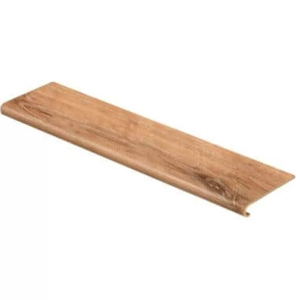 Fresh Oak/Elk Wood 47 In. Length X 12-1/8 In. Deep X 1-11/16 In. Height Vinyl To Cover Stairs 1 In. Thick By Cap A Tread | * Cheap