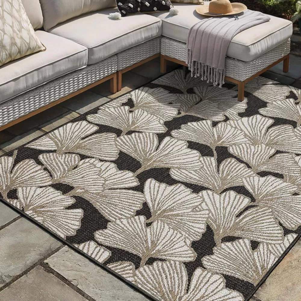 Harbour Blossoms Dark Grey 8 Ft. X 10 Ft. Floral Indoor/Outdoor Area Rug By Mohawk Home | * Outlet