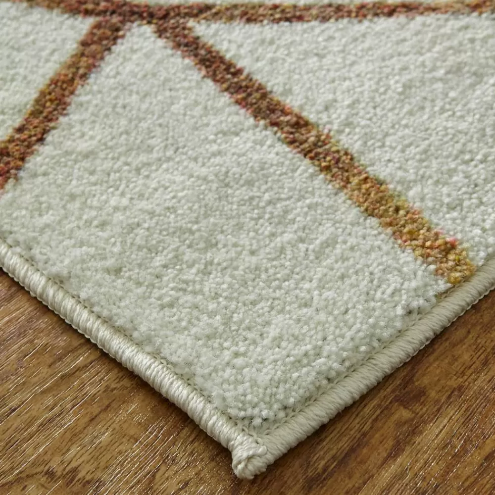Illusion Water Cream 10 Ft. X 14 Ft. Abstract Area Rug By Mohawk Home | * Discount
