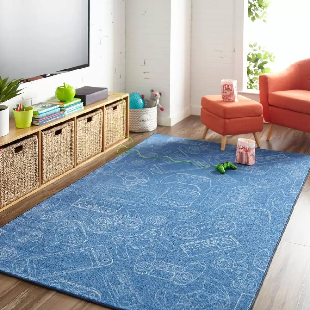 In Control Denim 5 Ft. X 8 Ft. Whimsical Area Rug By Mohawk Home | * Shop