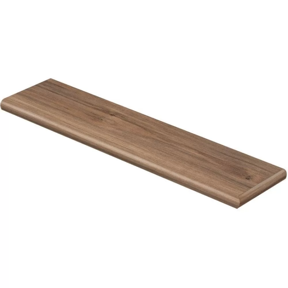 Lakeshore Pecan 47 In. Length X 12-1/8 In. W X 1-11/16 In. T Laminate Right Return To Cover Stairs 1 In. Thick By Cap A Tread | * Shop